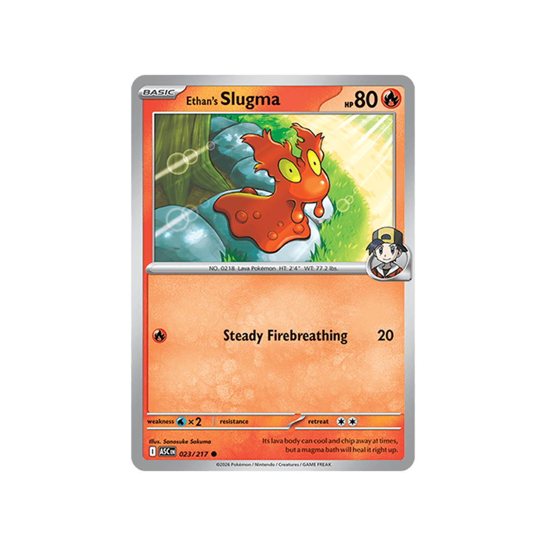 Ethan´s Slugma 023/217 - Reverse Ball - Inglés