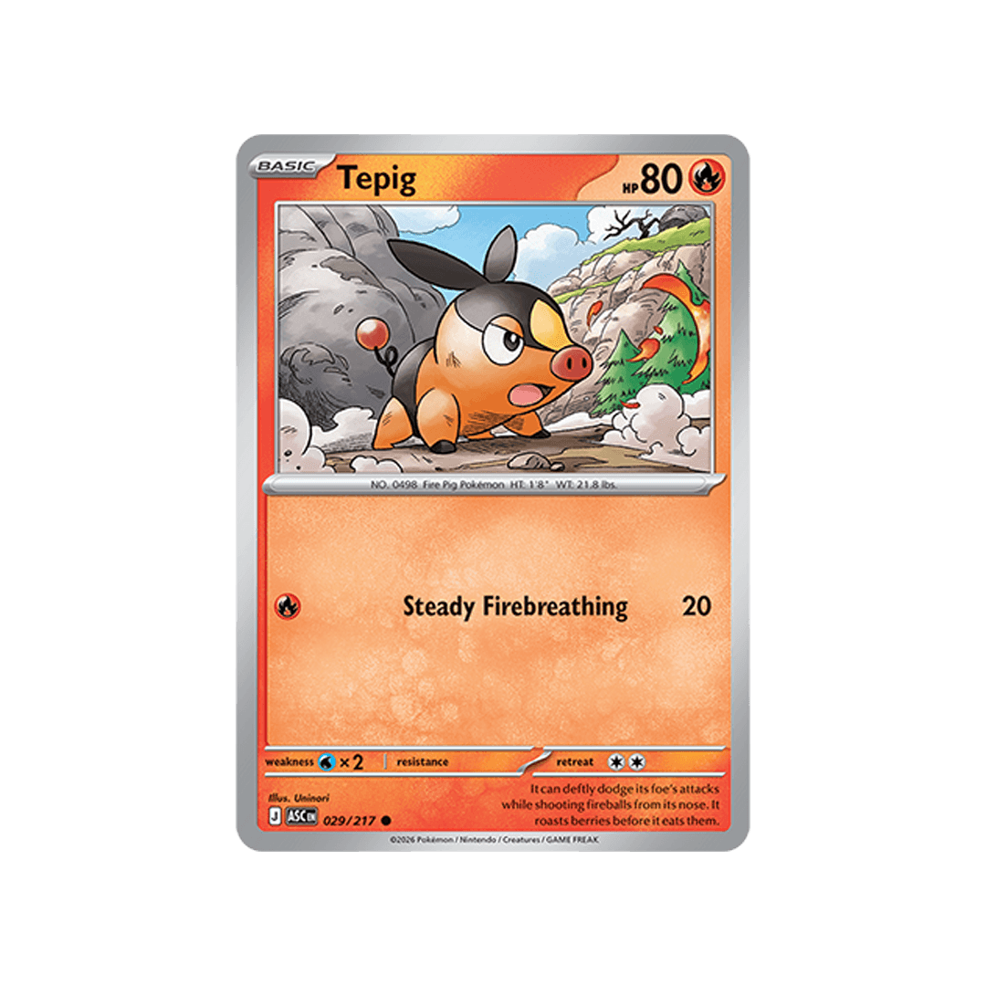 Tepig 029/217 - Reverse Ball - Inglés