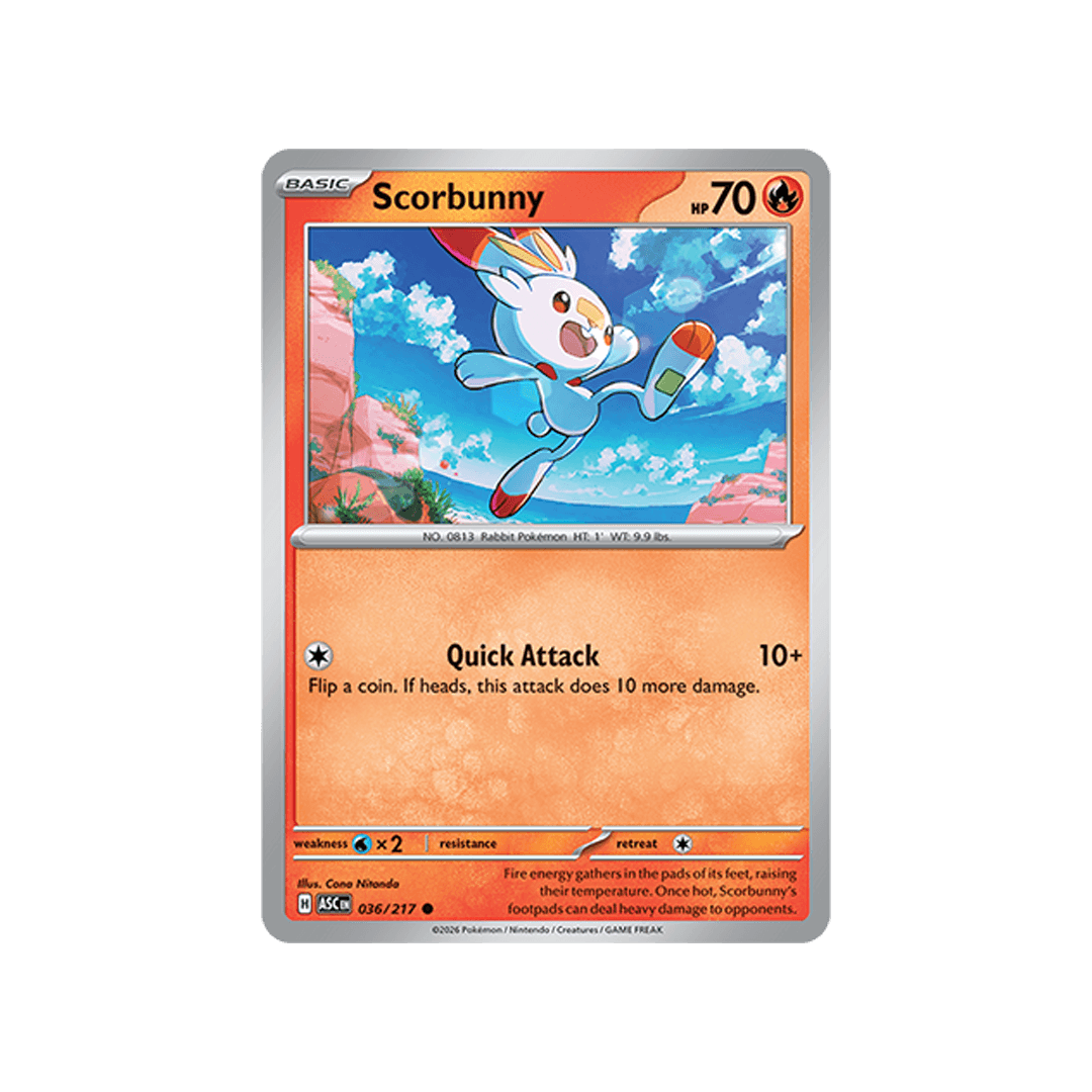 Scorbunny 036/217 - Reverse Icon - Inglés