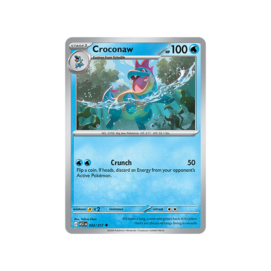 Croconaw 042/217 - Inglés