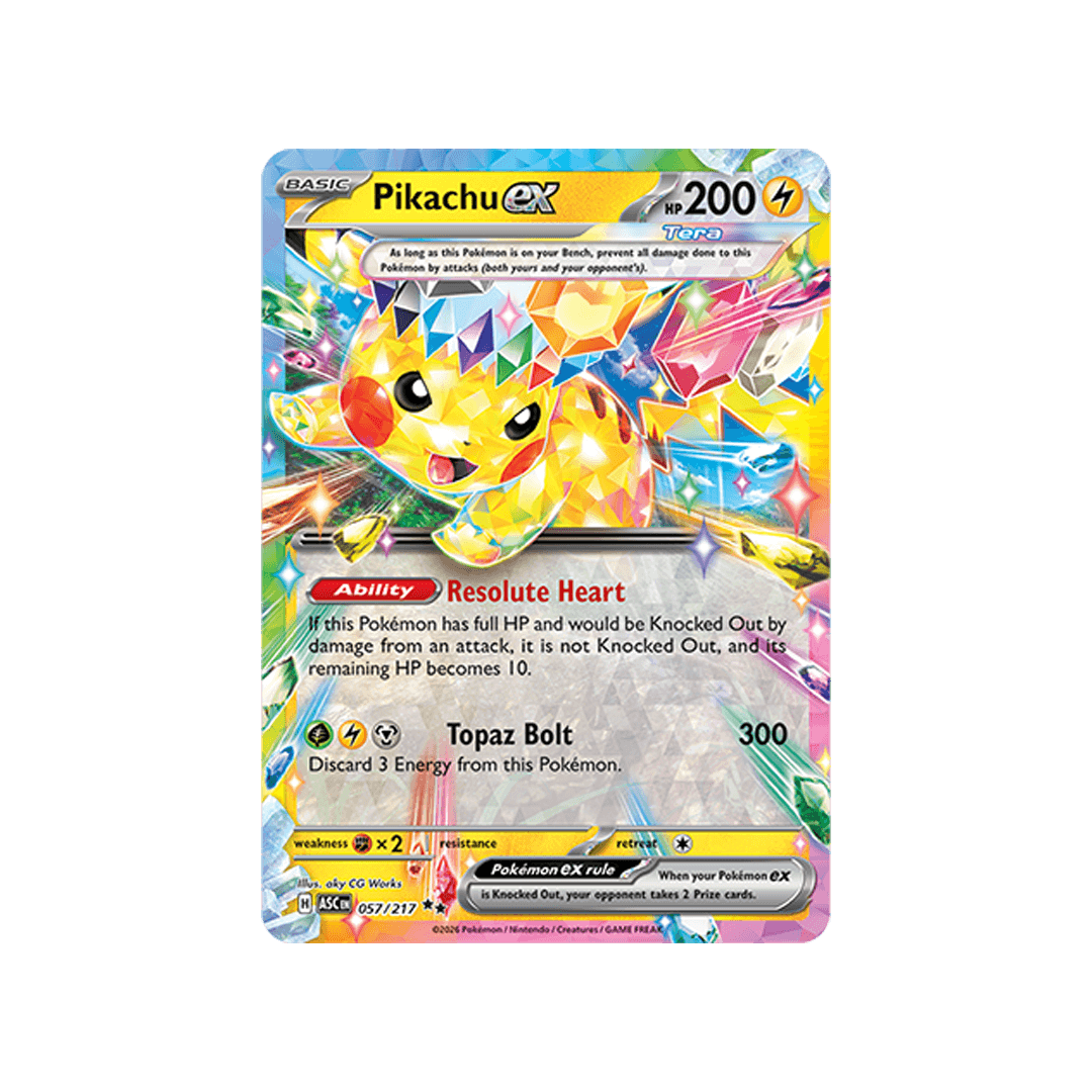 Pikachu ex 057/217 - Inglés