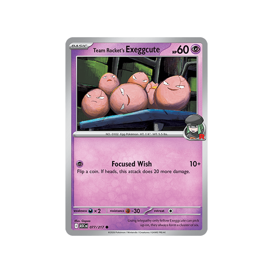 Team Rocket´s Exeggcute 077/217 - Reverse R - Inglés