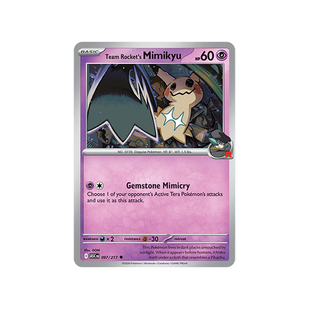 Team Rocket´s Mimikyu 097/217 - Inglés
