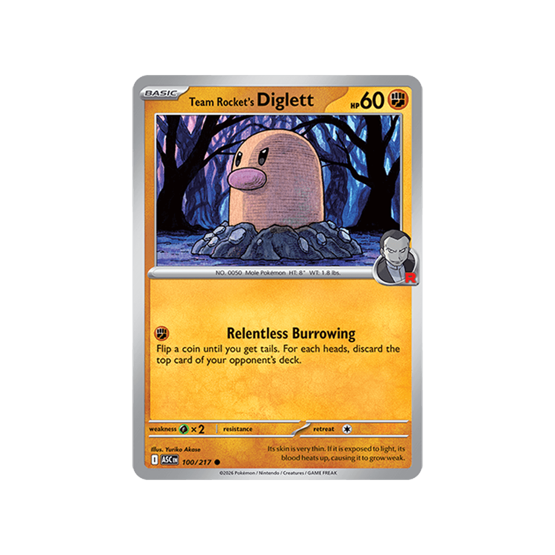 Team Rocket´s Diglett 100/217 - Inglés