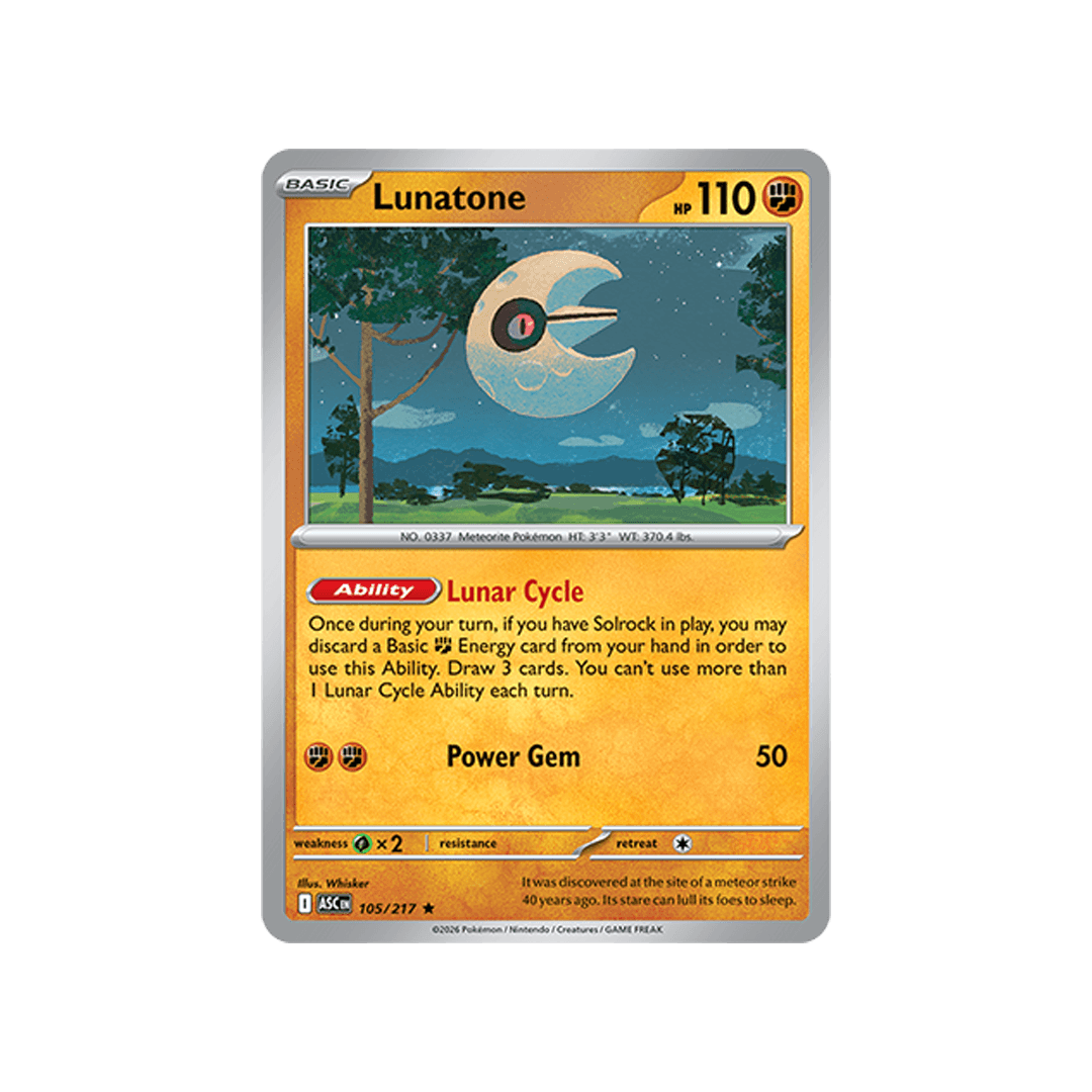 Lunatone 105/217 - Reverse Ball - Inglés