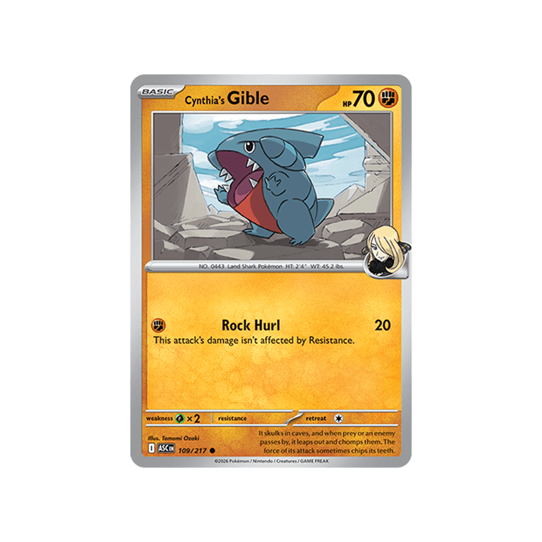 Cynthia´s Gible 109/217 - Inglés