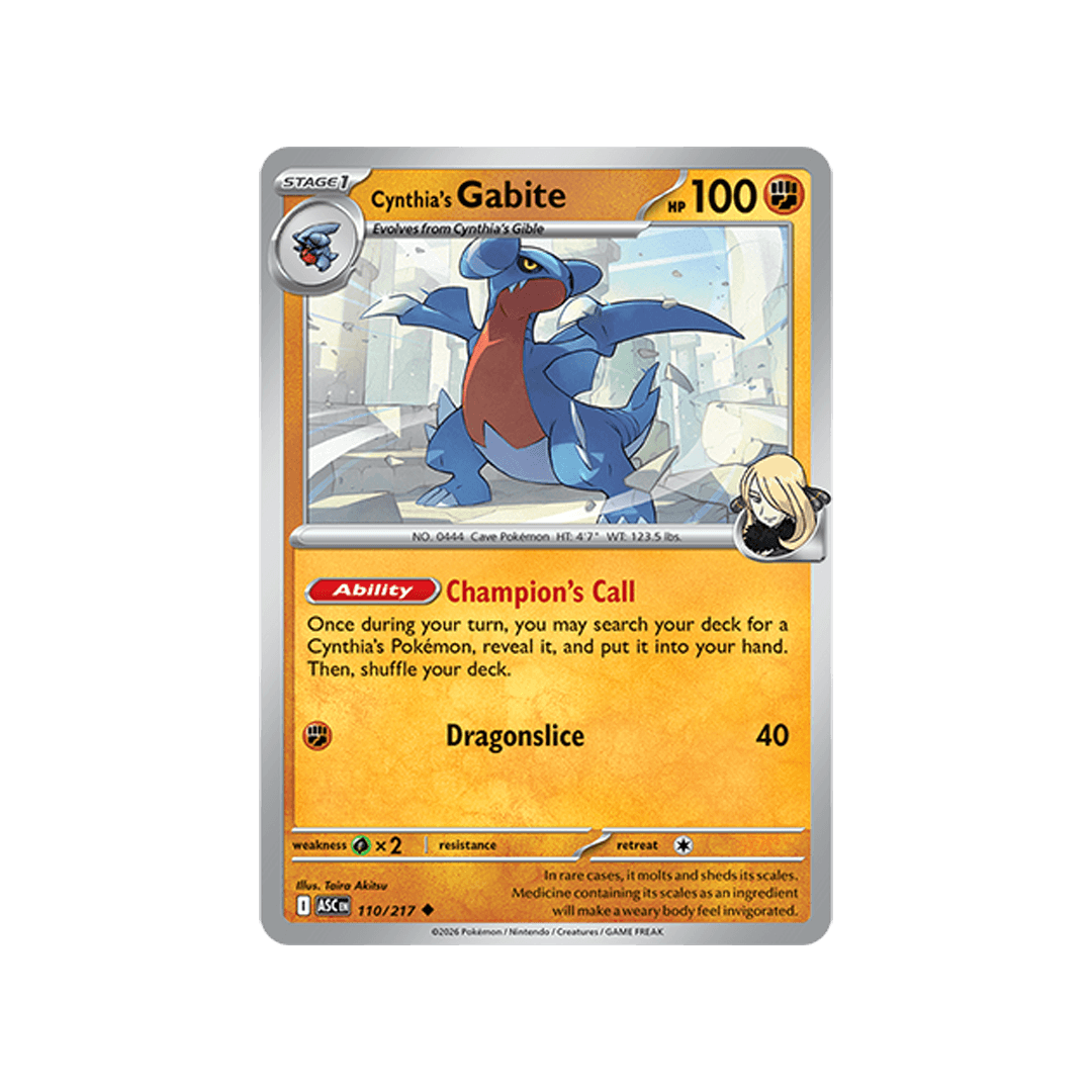 Cynthia´s Gabite 110/217 - Inglés
