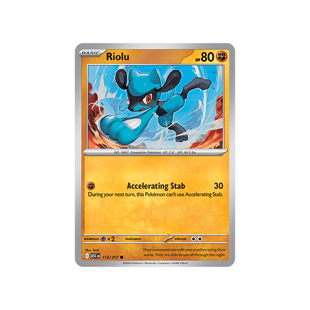 Riolu 112/217 - Reverse Ball - Inglés