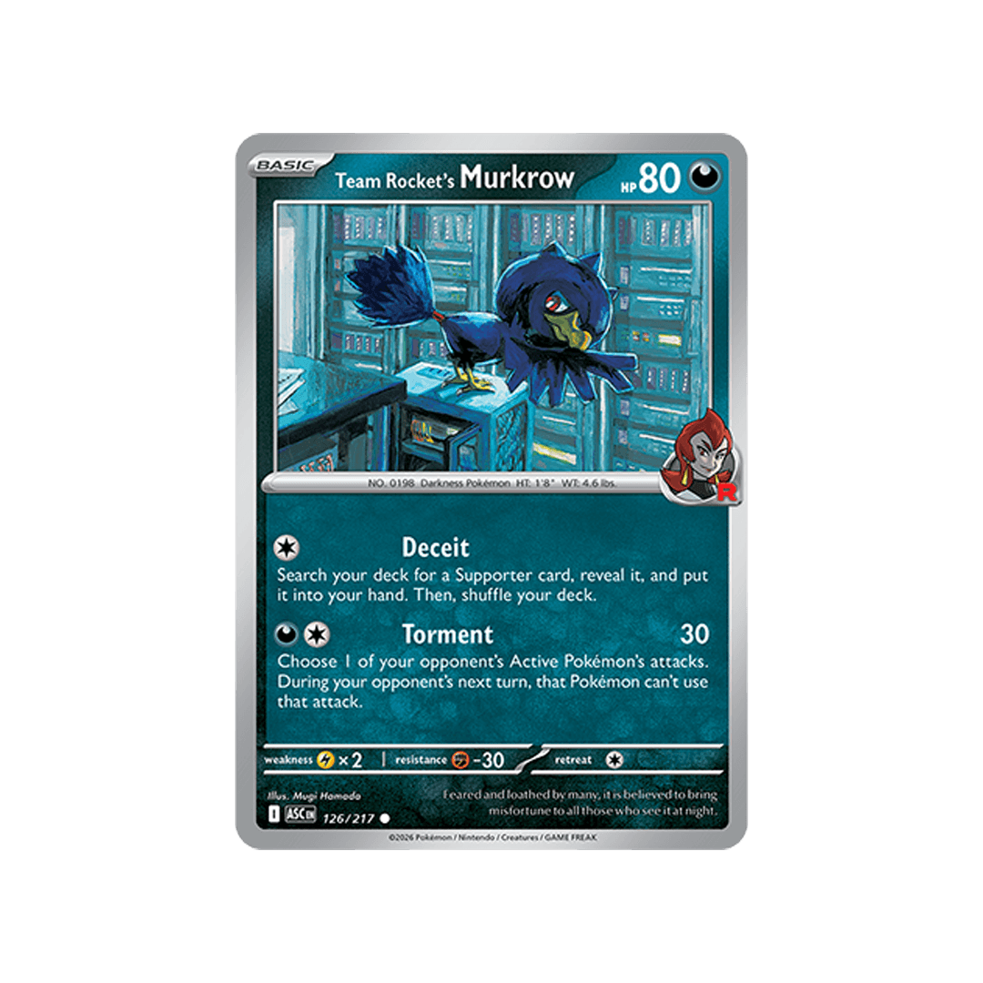 Team Rocket´s Murkrow 126/217 - Reverse R - Inglés