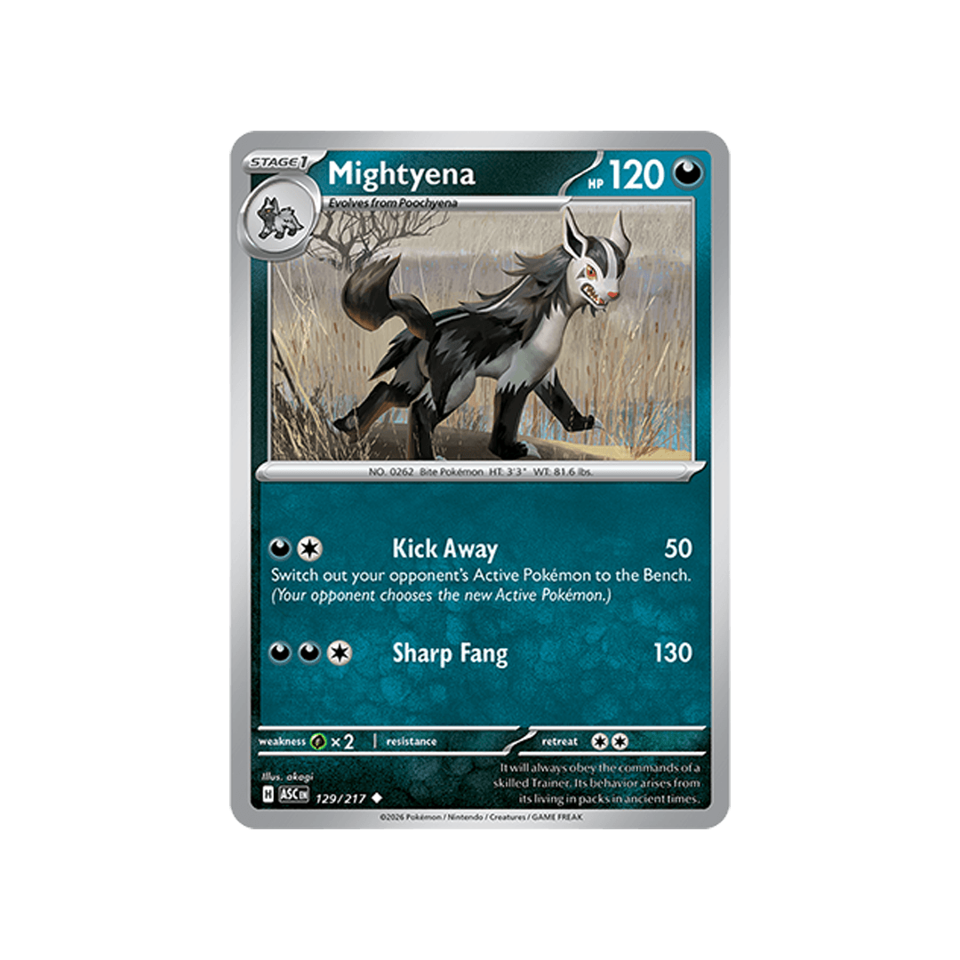 Mightyena 129/217 - Reverse Ball - Inglés