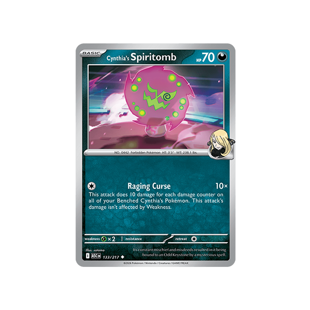 Cynthia´s Spiritomb 133/217 - Reverse Ball - Inglés