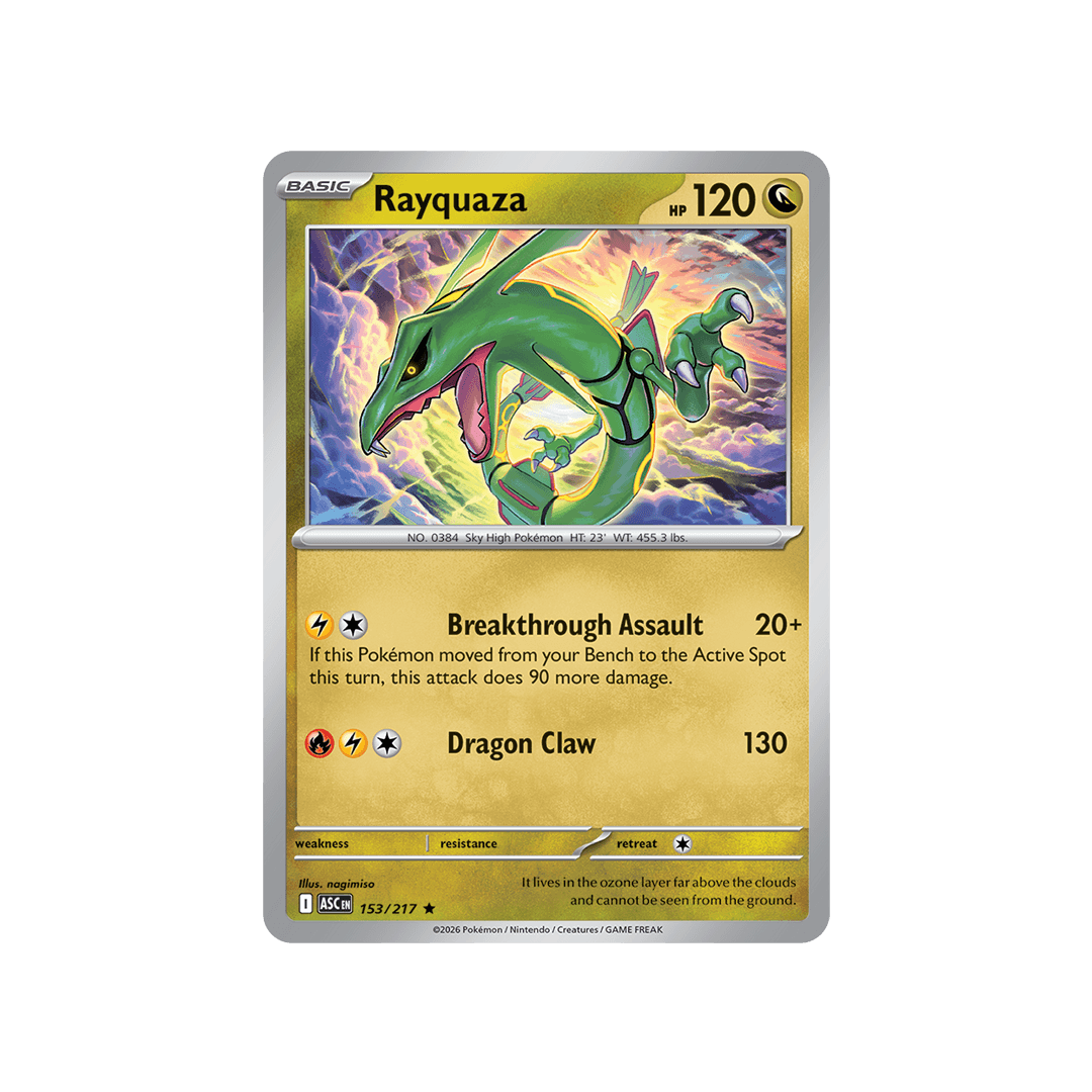 Rayquaza 153/217 - Reverse Icon - Inglés