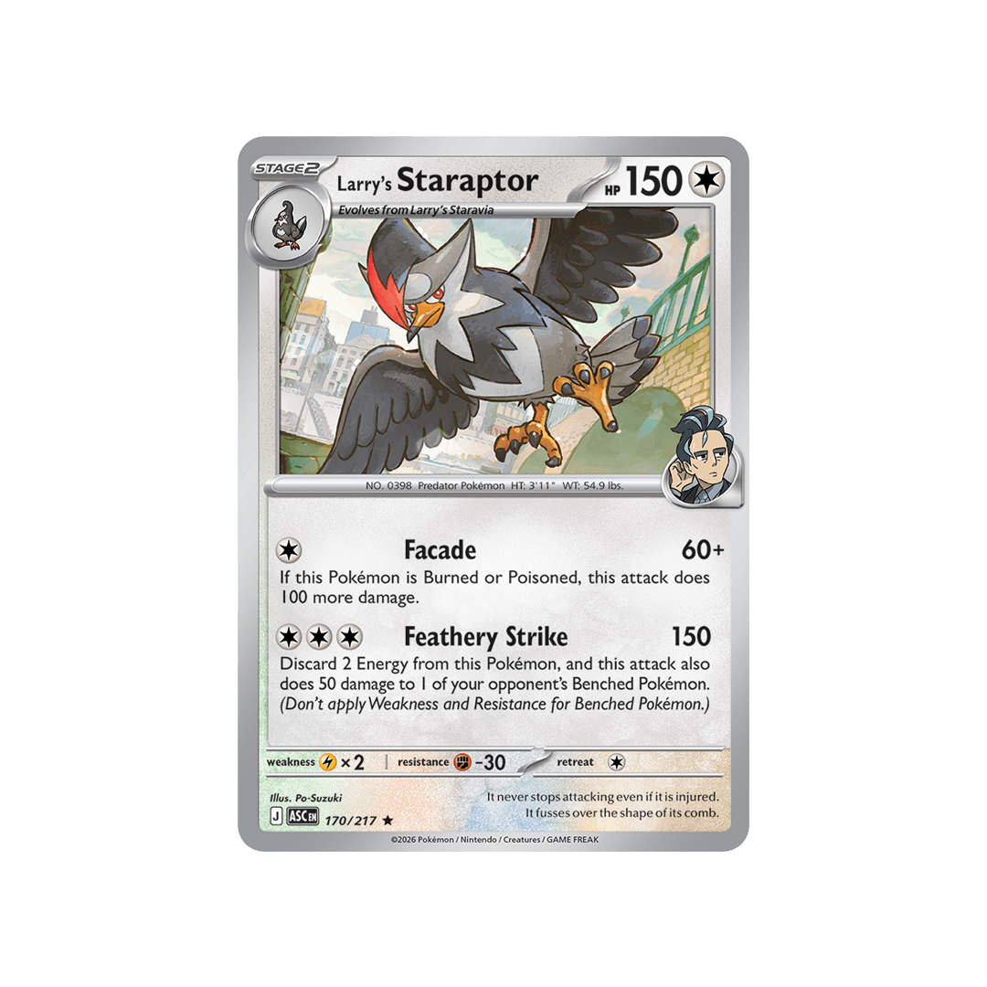 Larry´s Staraptor 170/217 - Reverse Icon - Inglés