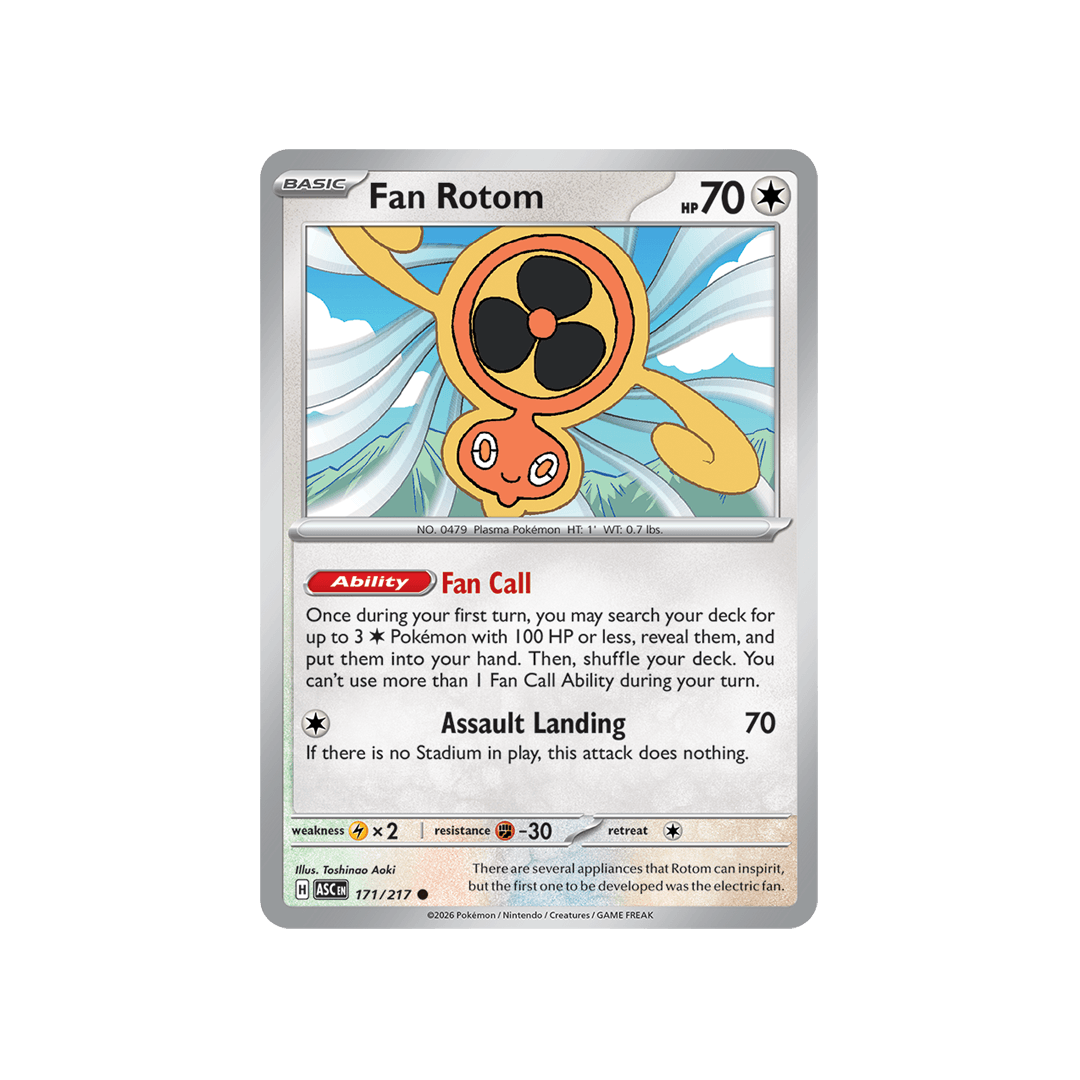 Fan Rotom 171/217 - Reverse Ball - Inglés