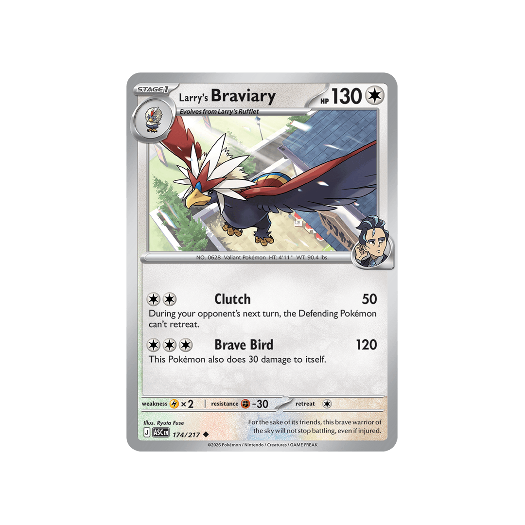 Larry´s Braviary 174/217 - Reverse Ball - Inglés