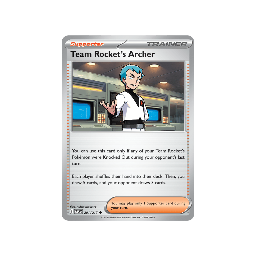 Team Rocket's Archer 201/217 - Reverse - Inglés
