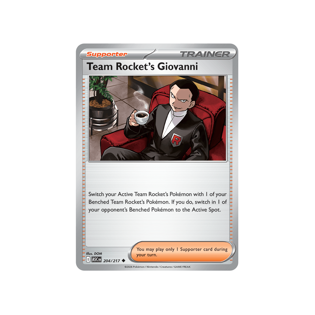 Team Rocket's Giovanni 204/217 - Reverse - Inglés