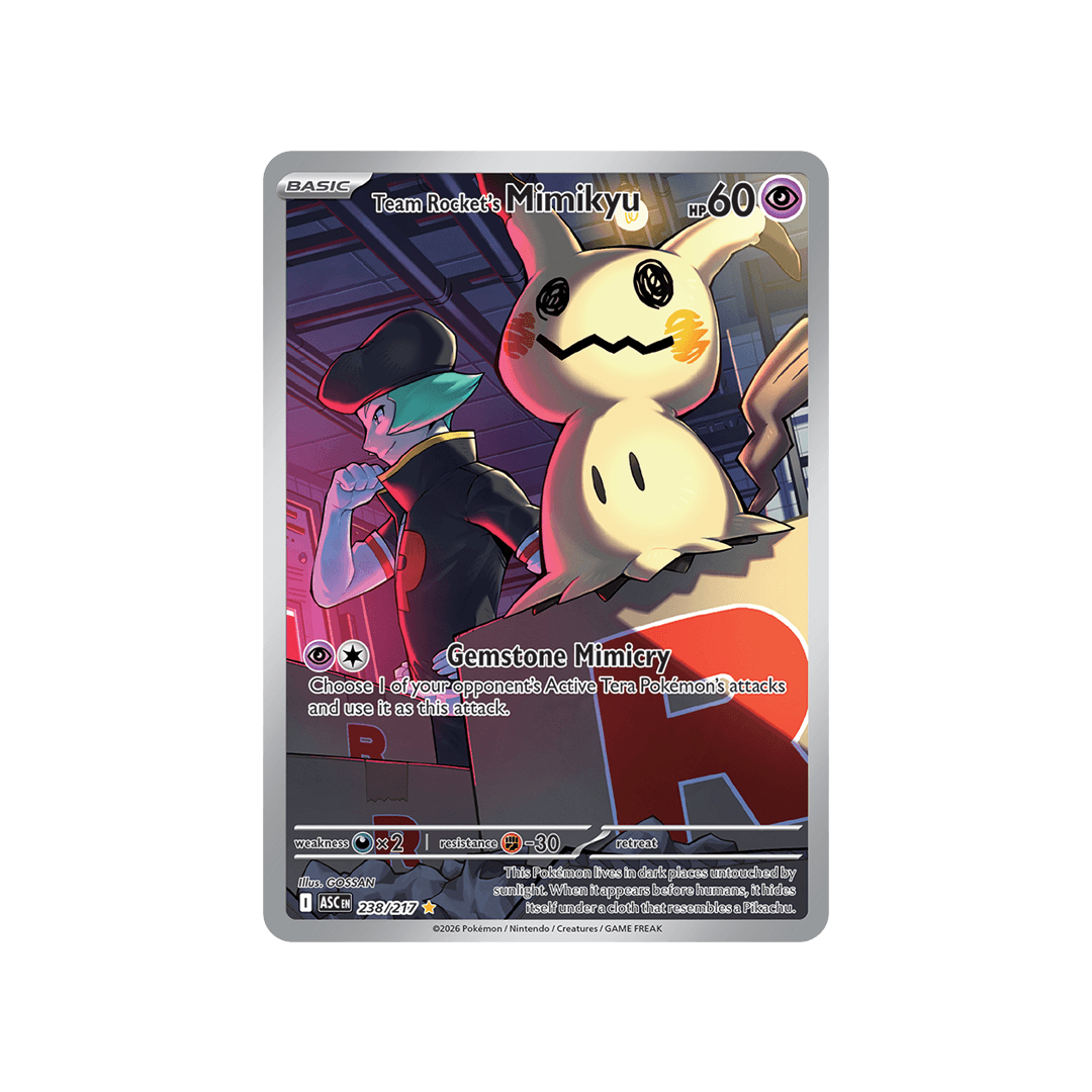 Team Rocket's Mimikyu 238/217 - Inglés