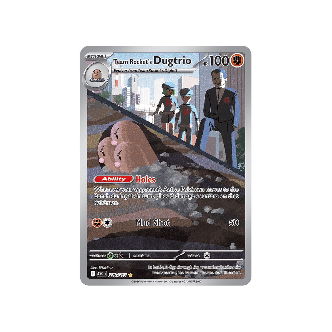 Team Rocket's Dugtrio 239/217 - Inglés
