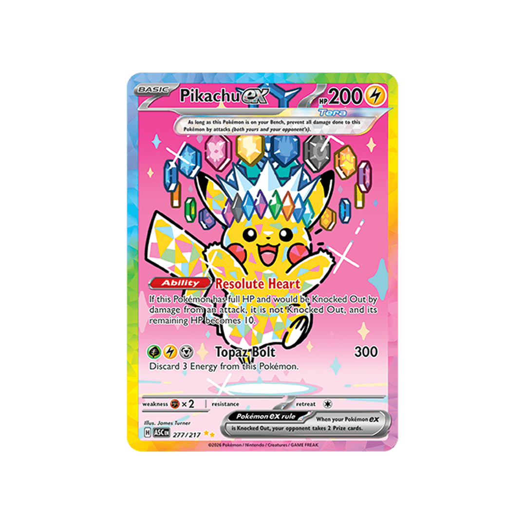 Pikachu ex 277/217 - Inglés