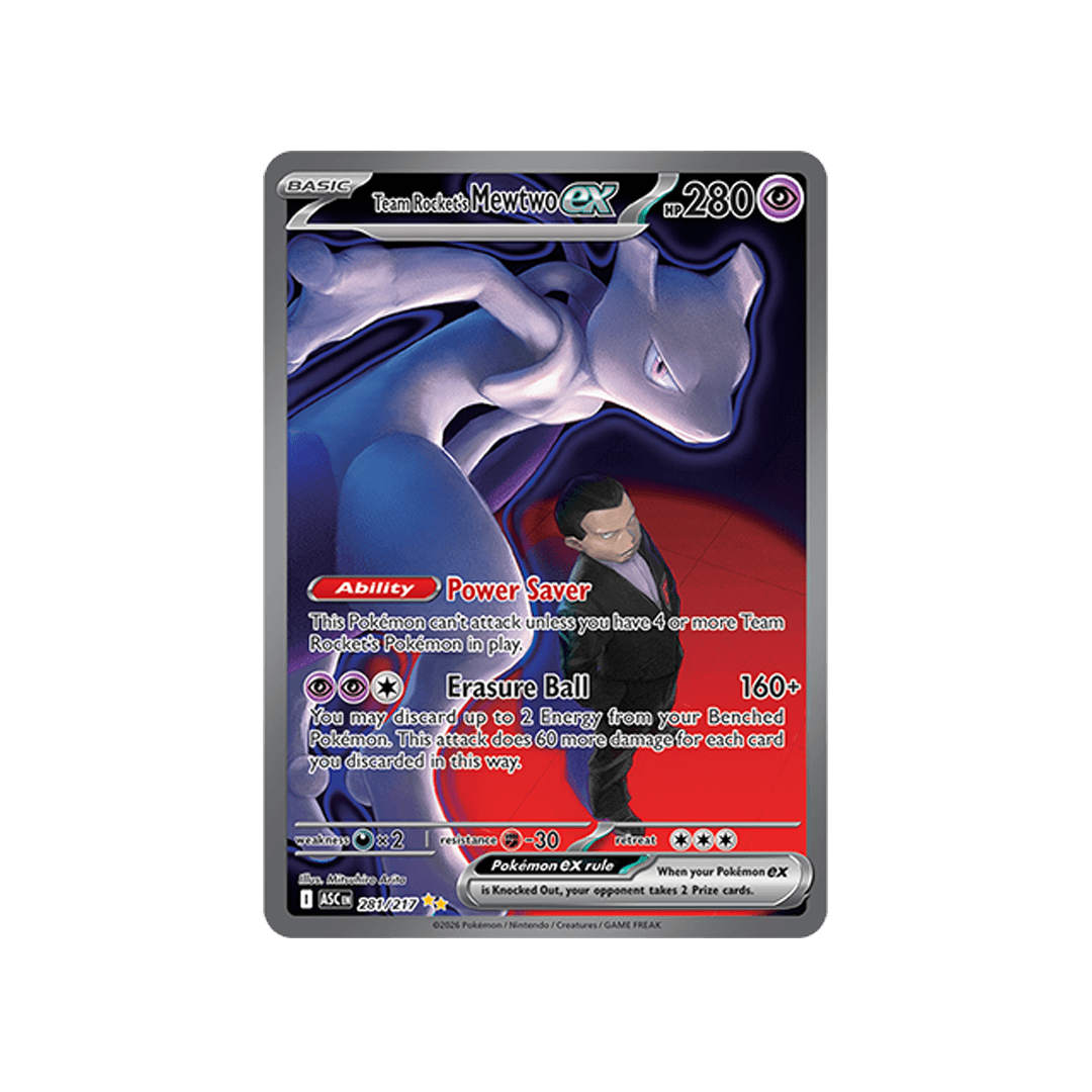 Team Rocket's Mewtwo ex 281/217 - Inglés