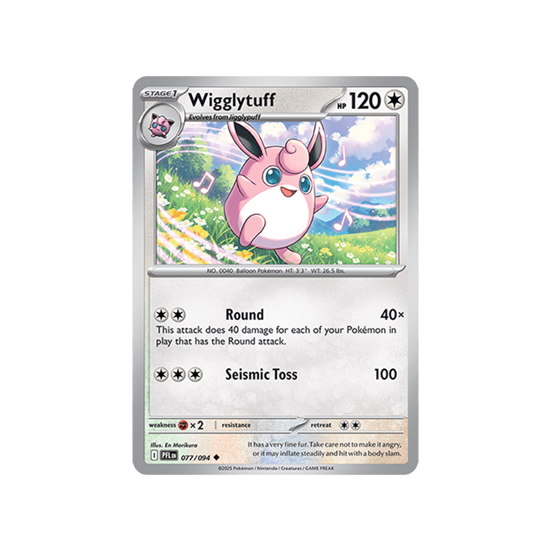 Wigglytuff 077/094 Reverse - Inglés